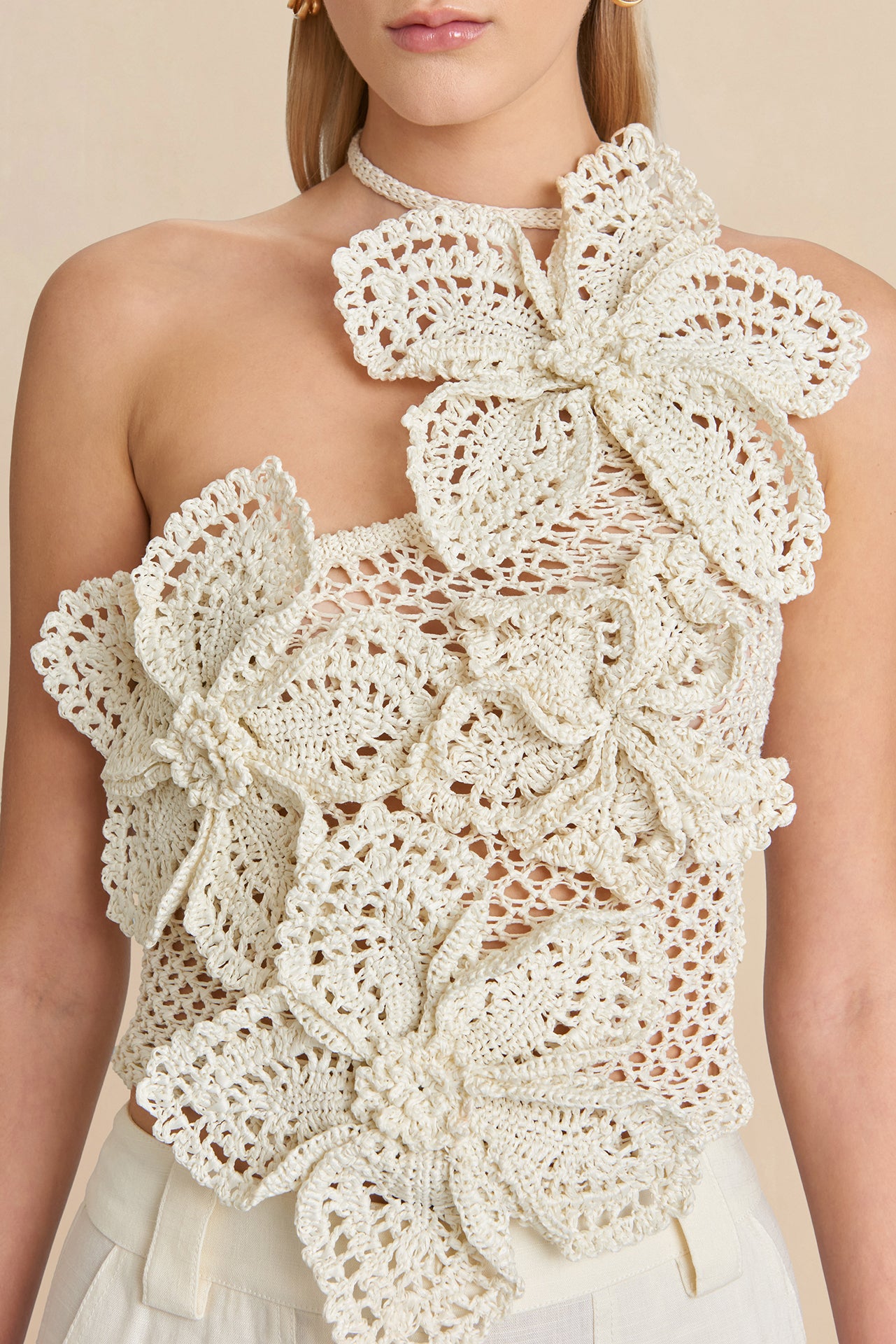 NAZANIN CROCHET TOP - OFF WHITE – CULT GAIA