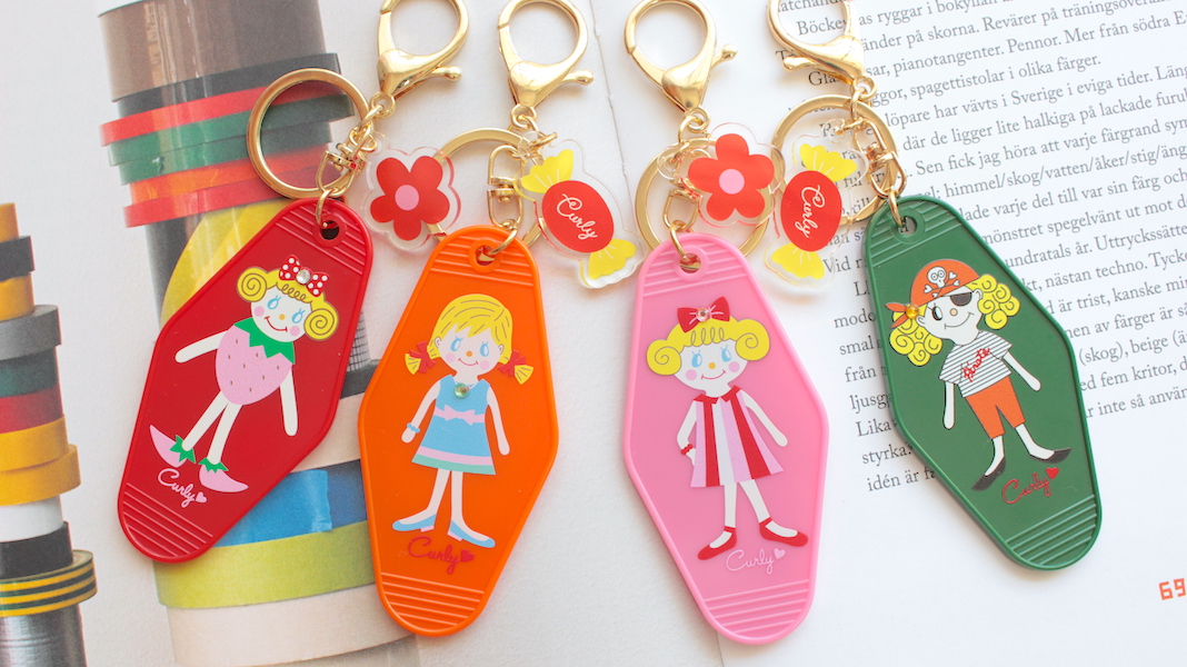 ガールズのホテルキーホルダー♡ - カーリーコレクション