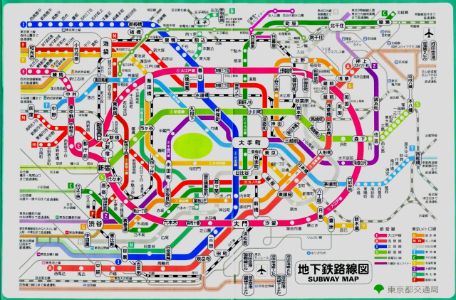 都営地下鉄路線図の大江戸線を丸く表現したひと :: デイリーポータルZ