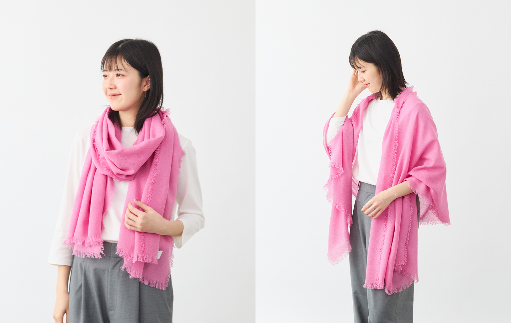 カシミヤシルクエアリーストール/ネーブルイエロー | Factelier