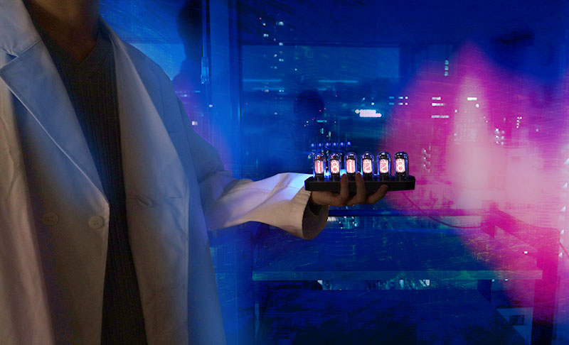 ニキシー管風置時計「Cyber punClock」 | 【公式】サンコー通販サイト