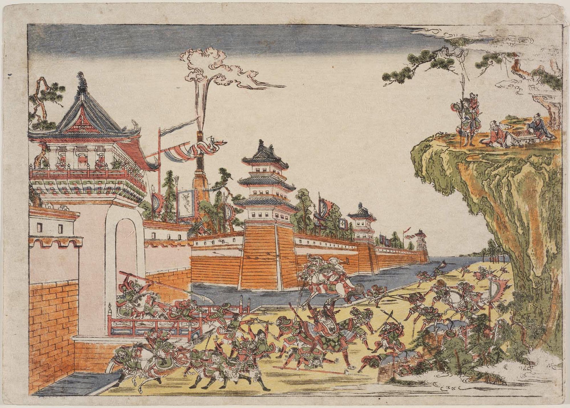 歌川豊春による浮世絵「Newly Published Picture of the Battle of