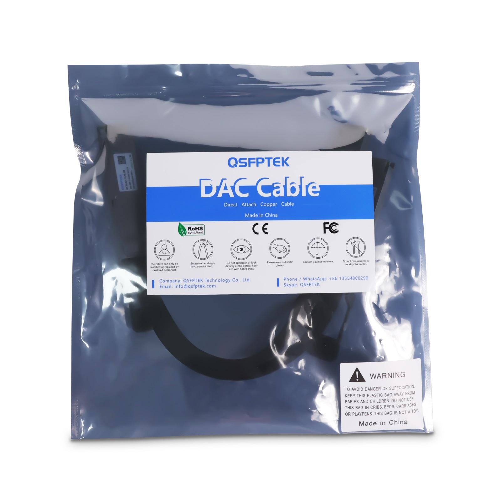 0.5m 汎用 800G OSFP - 2x 400G OSFP112 パッシブ DAC ブレークアウト