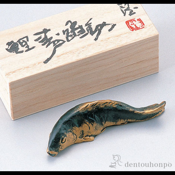 送料無料】 銅製 文鎮 鯉 / 書道 高級 人気 お土産 おすすめ 高岡銅器