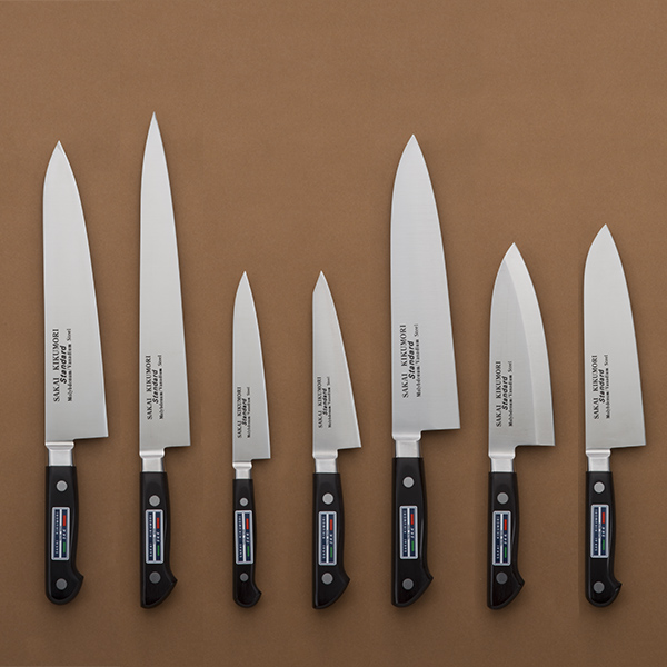 送料無料】 洋包丁 堺菊守 スタンダード（口金付） 洋出刃 210mm 1本