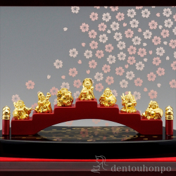 送料無料】 純金 恵比寿様 15g / 光則（金工芸） 恵比寿 大黒 宝船