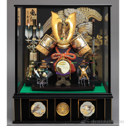 名入れ木札無料】 【送料無料】 五月人形 兜飾り 収納飾り 銘木収納