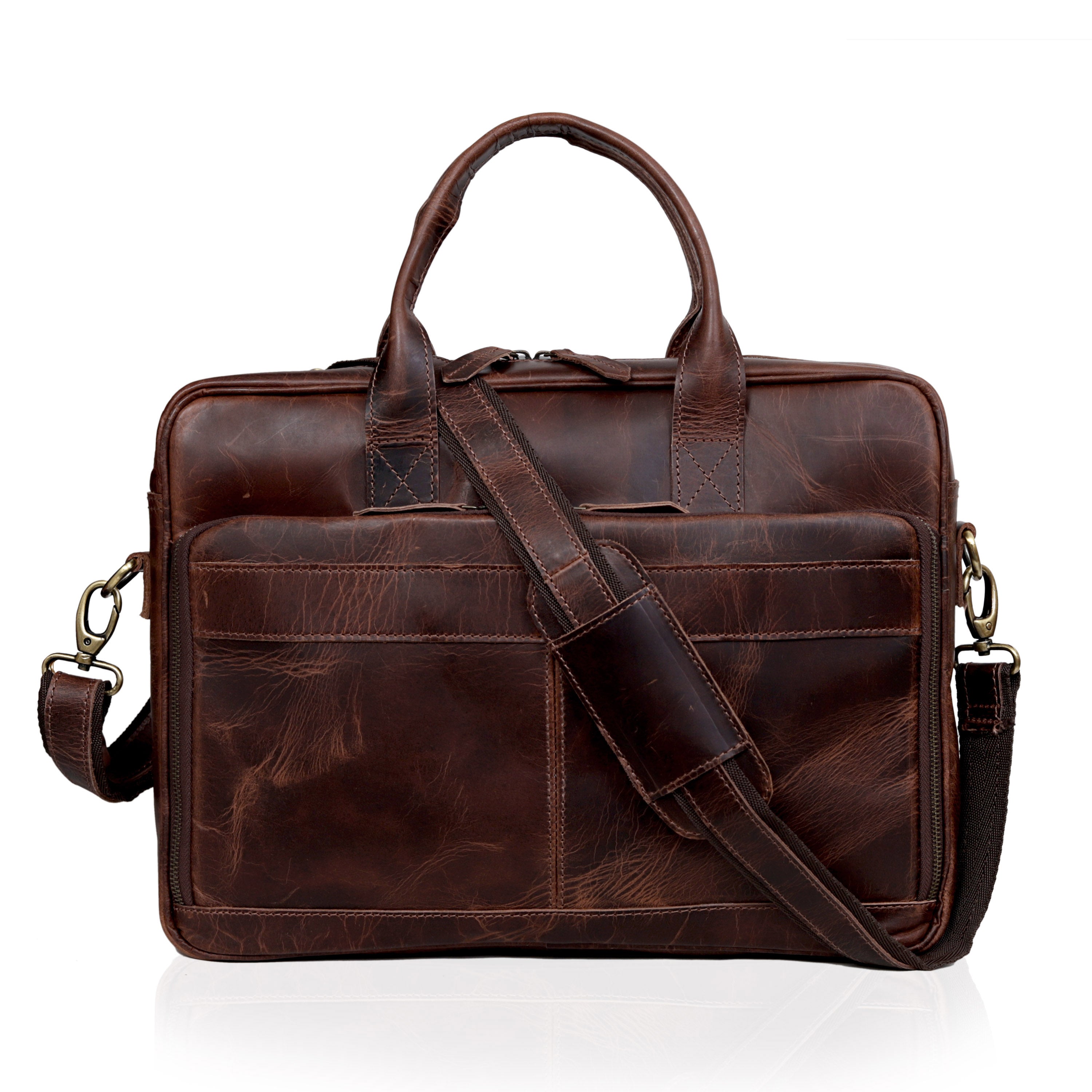 Virginia Leather Briefcase Bag | Denver Leather Craft
