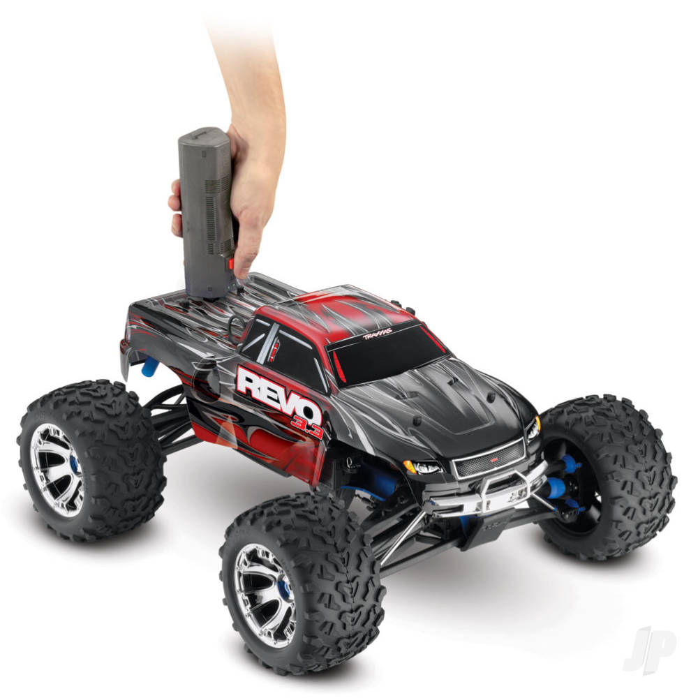 Traxxas Revo 3.3 1:10 4WD RTR Nitro Monster Truck, Blue (+ TQi 3