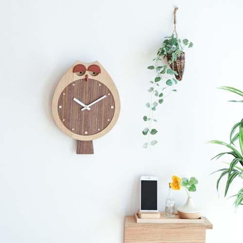 旭川クラフト Arms 工房アームズ フクロック 国産クラフト 木製