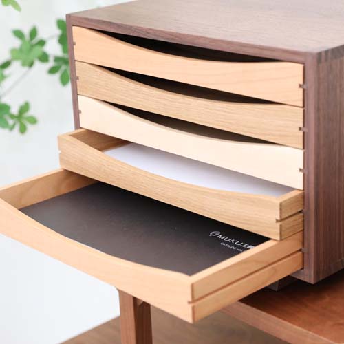 旭川クラフト Arms 工房アームズ 色樹 国産クラフト 木製 小物入れ