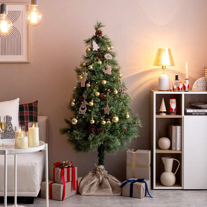 g156015]【オーナメントセット】Chalon 高さ150cm クリスマスツリー+