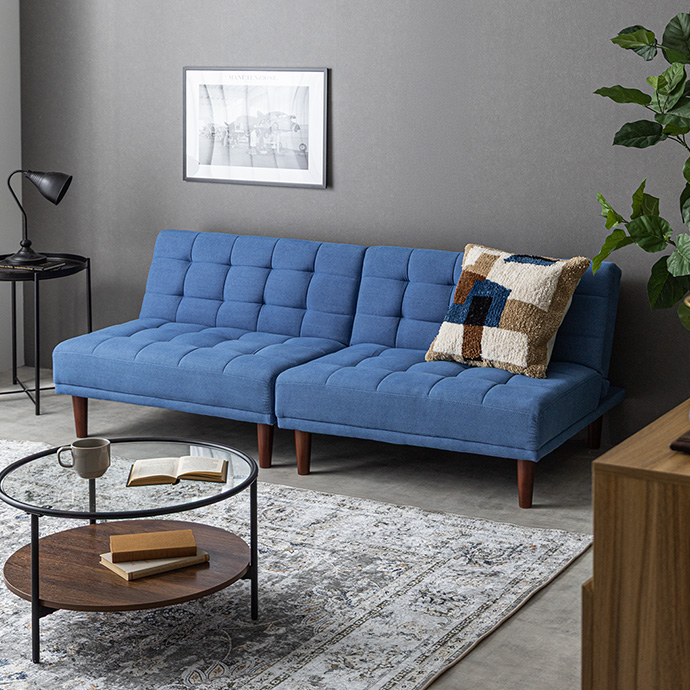 g118019]【幅171cm】Colton リクライニング式ソファベッド ソファー