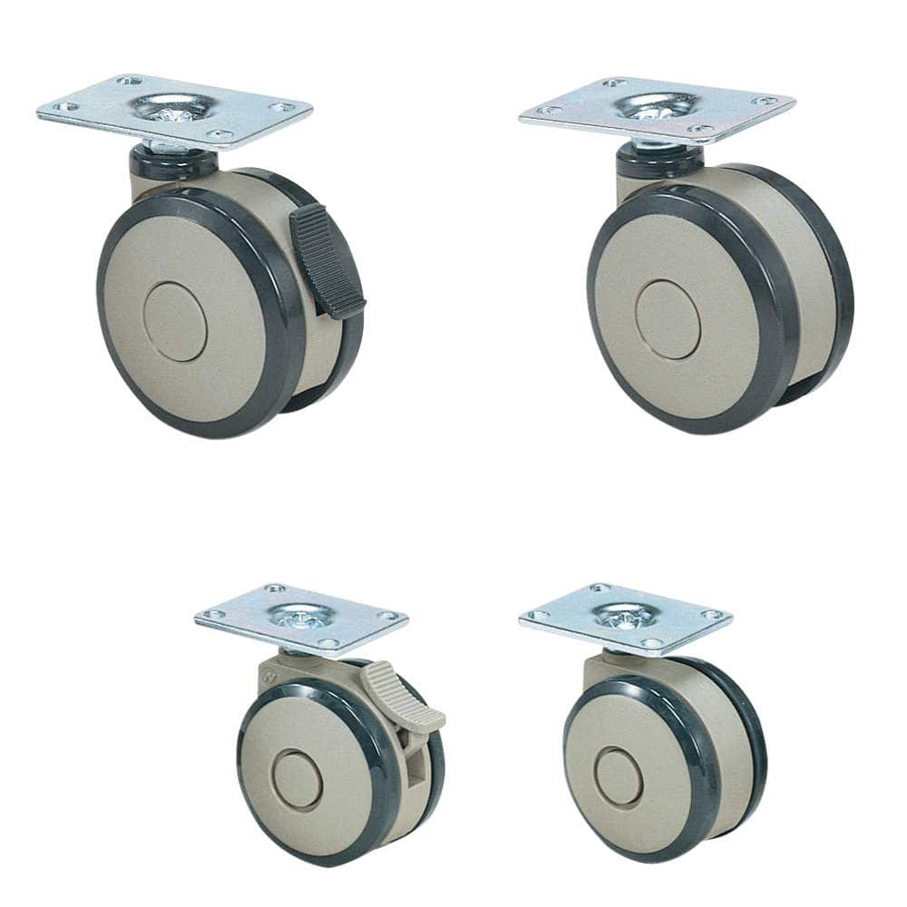 キャスター T型、TSD型 プレートタイプ 【スガツネ工業】