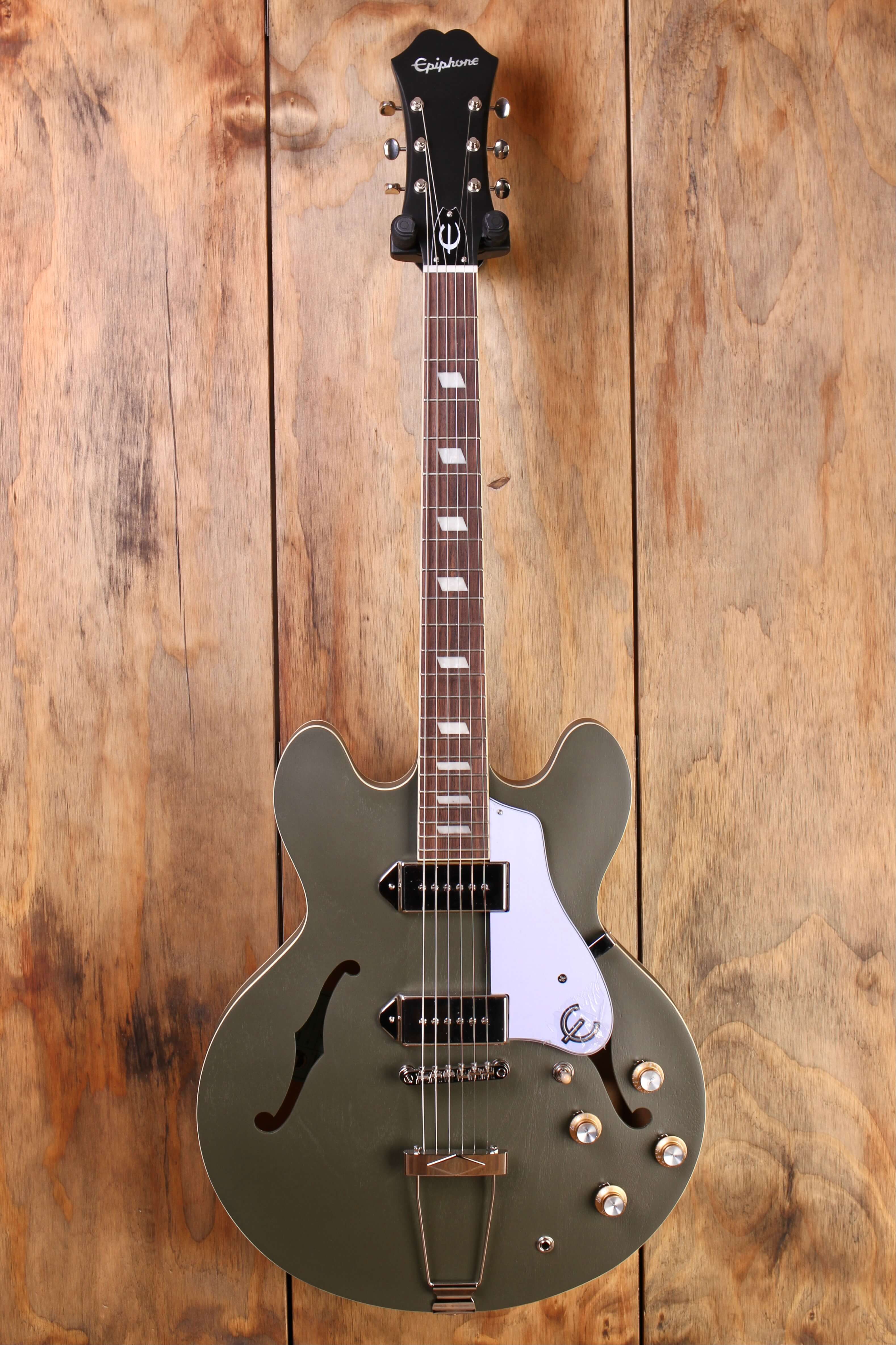 Epiphone Casino Worn Olive Drab – Dijkmans Guitars