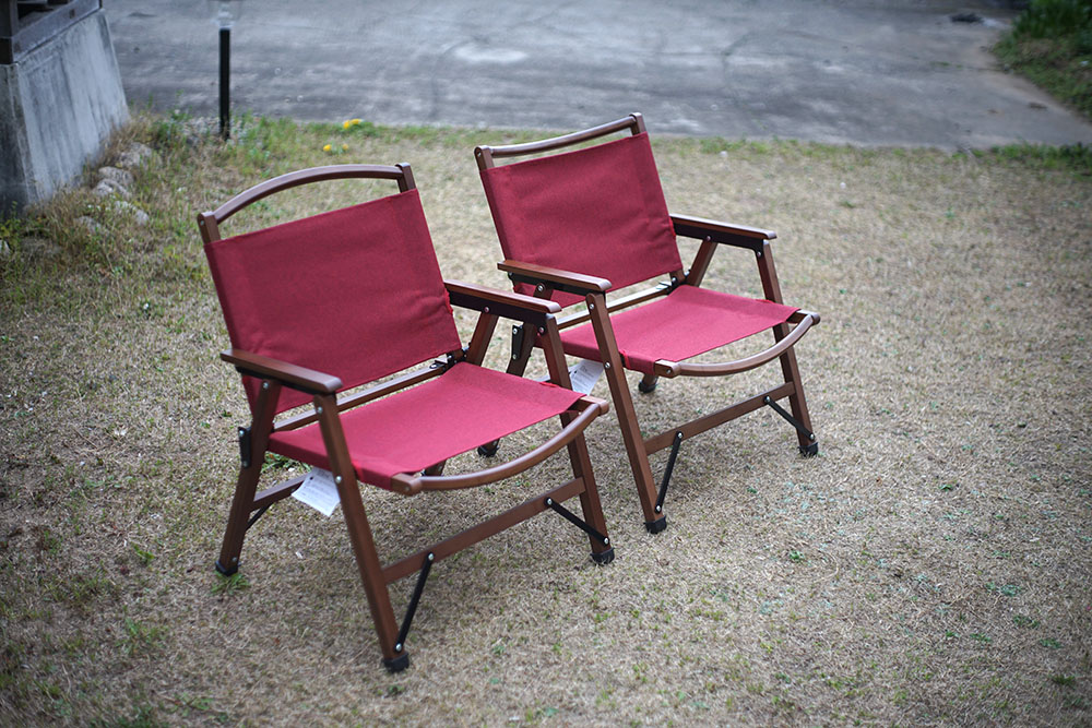 夫婦のキャンプ用チェアにBUNDOK のロースタイルバンブーチェアを購入