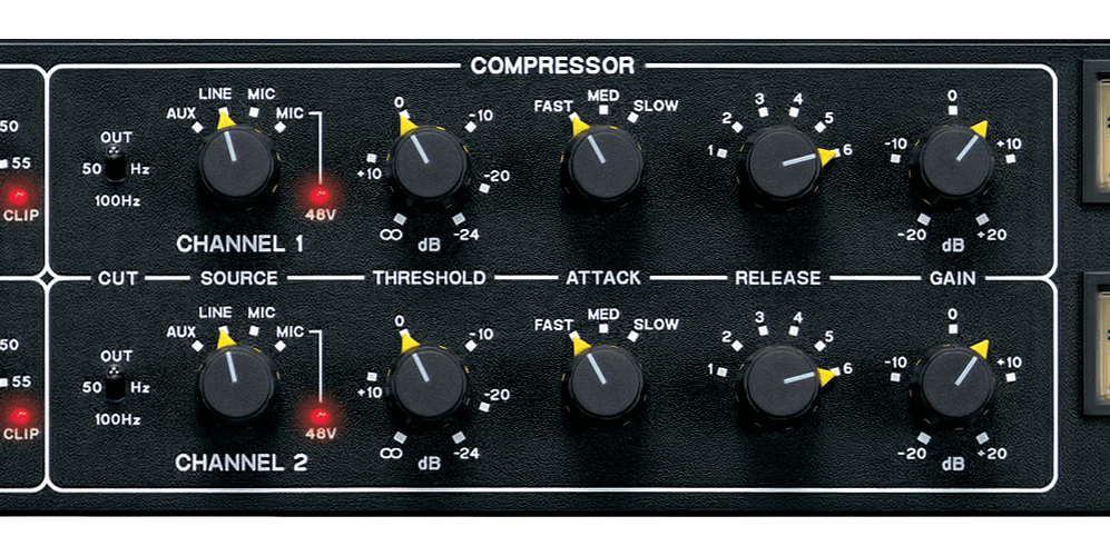 1960 Dual Vacuum Tube Compressor & Pre-Amplifier — Drawmer Electronics