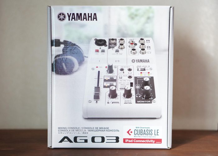 YAMAHA AG03のレビュー。配信の定番！音質はどう？比較音源ありマス