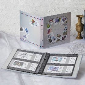 ミッキー、エルサ、アイアンマンが描かれたプラチナカラーの券面