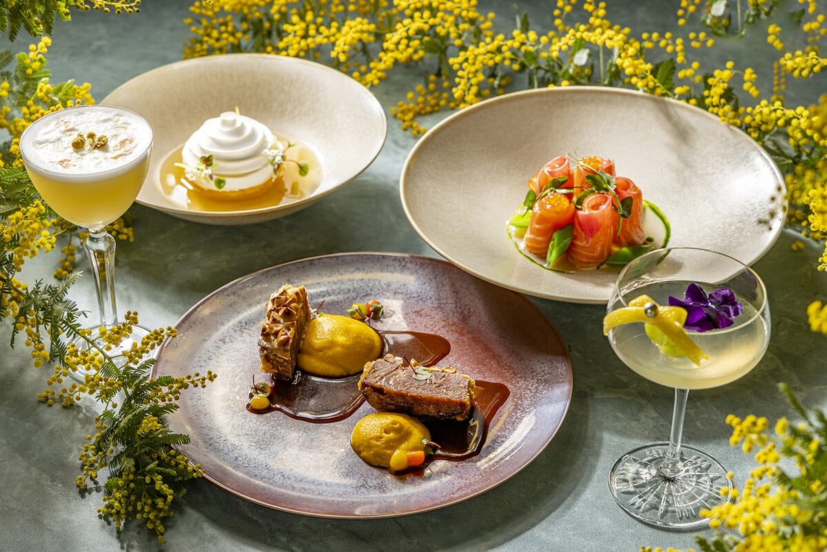 国際女性デーを祝う特別メニュー！プルマン東京田町「ミモザコース