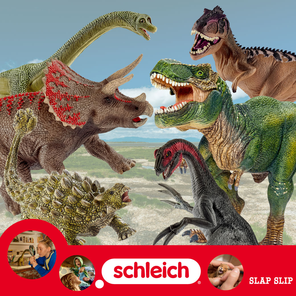 人気恐竜シリーズのトレーナー！SLAP SLIP「schleich（シュライヒ