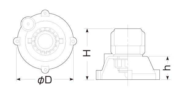 未来工業】ミラフレキSS （呼び）16PF管用仮枠ブッシング Gタイプ