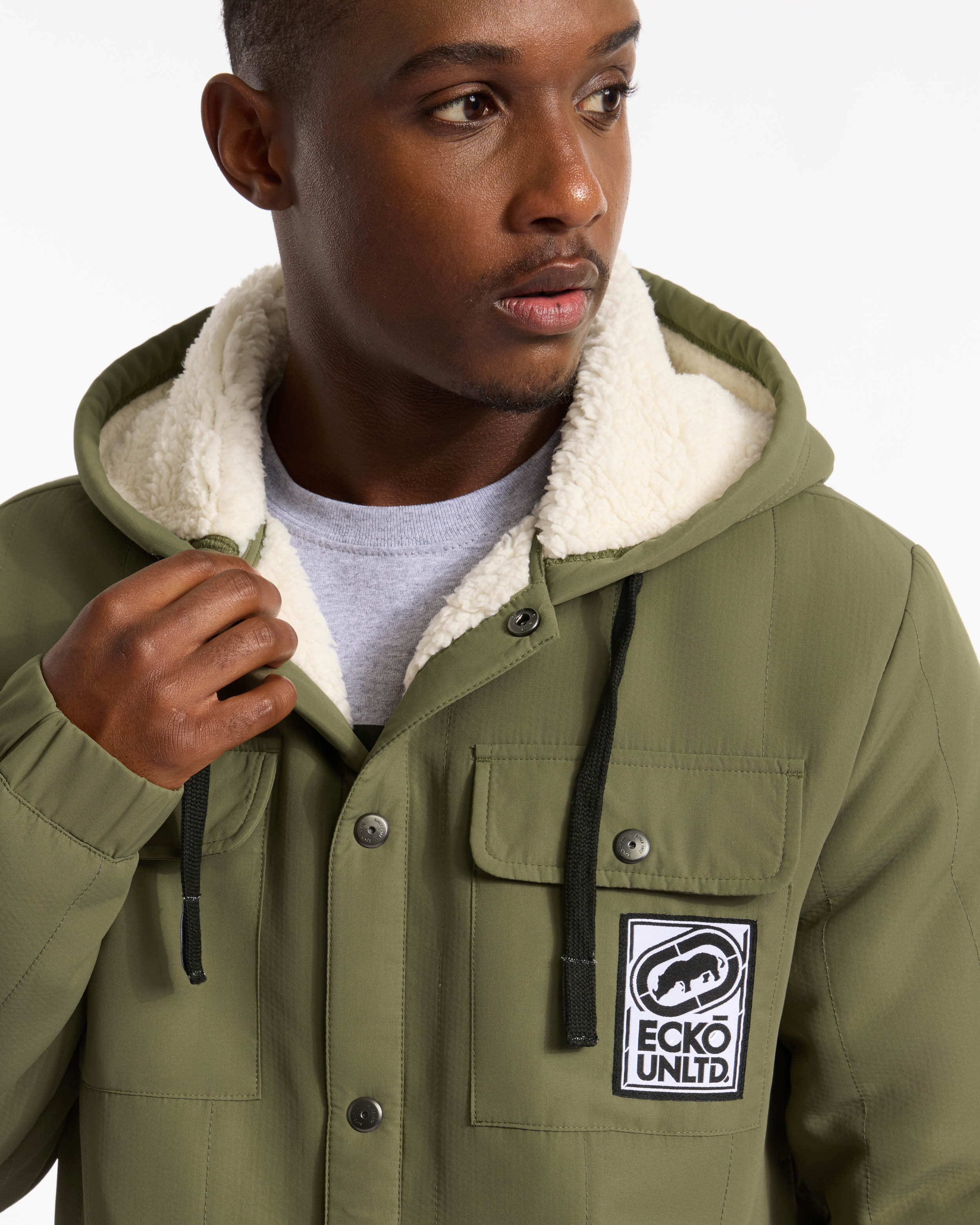 Simple Confidence Sherpa Lined Jacket – ECKO UNLTD