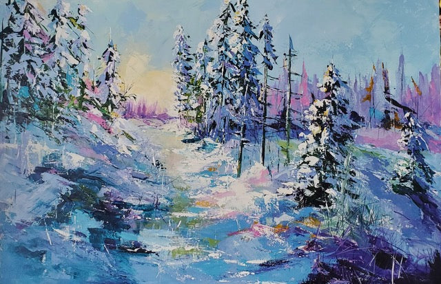 A Pastel Winters Day - Sylvia Kerschl – Eclipse Art Gallery