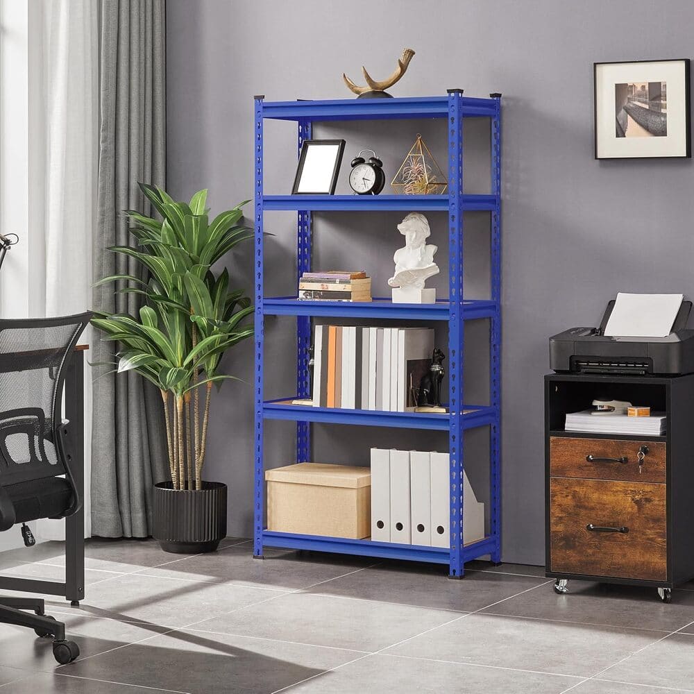 🦾Estante Acero 183x90x45 Azul | 5 repisas | 875kg | EasyFold