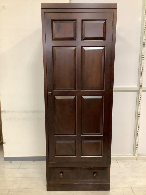 松本民芸家具 (マツモトミンゲイカグ) 洋タンス ブラウン 1枚扉・引出1