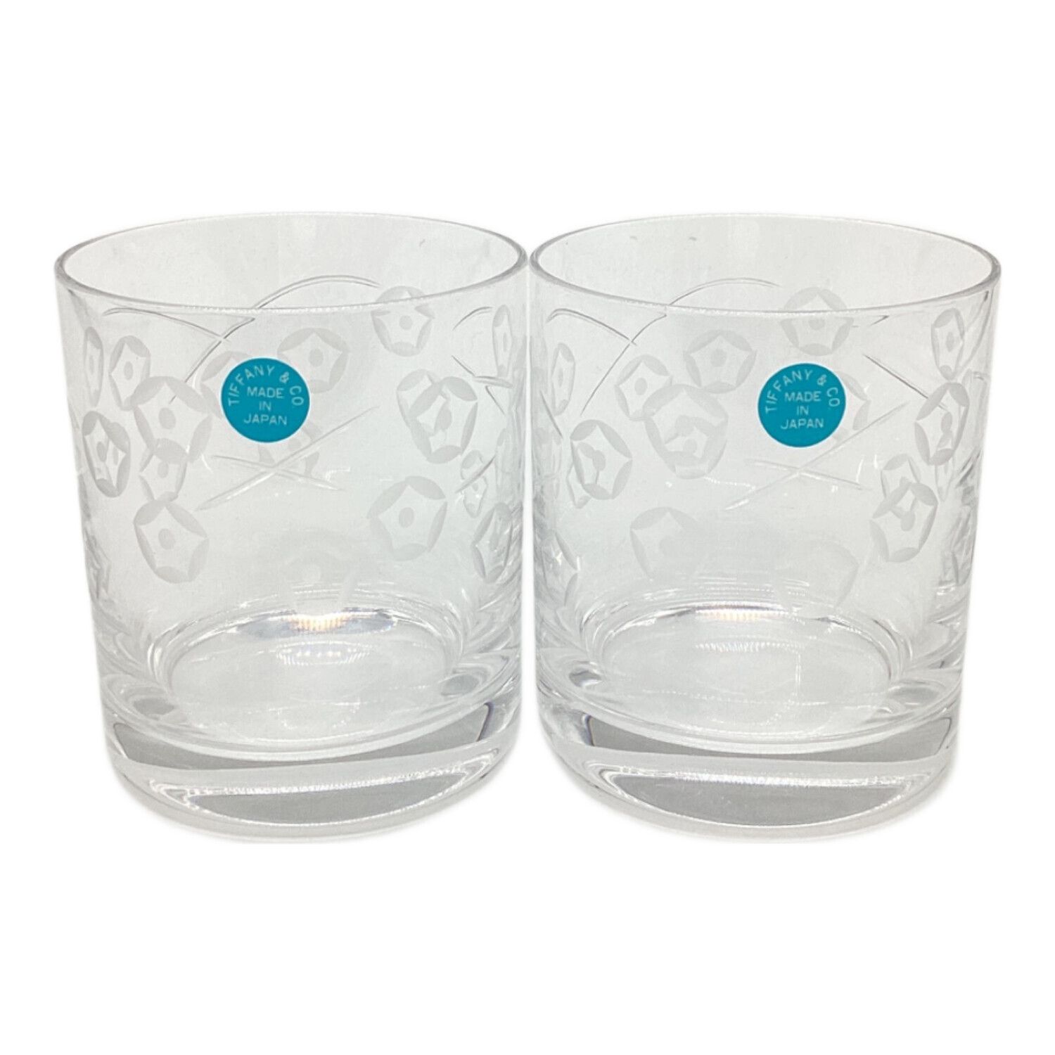 TIFFANY & Co. (ティファニー) グラスセット 箱付 花柄 2Pセット