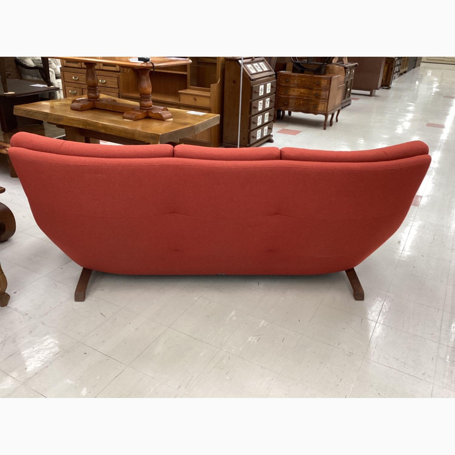 karimoku (カリモク) 3人掛けソファー レッド UU46531190 ファブリック