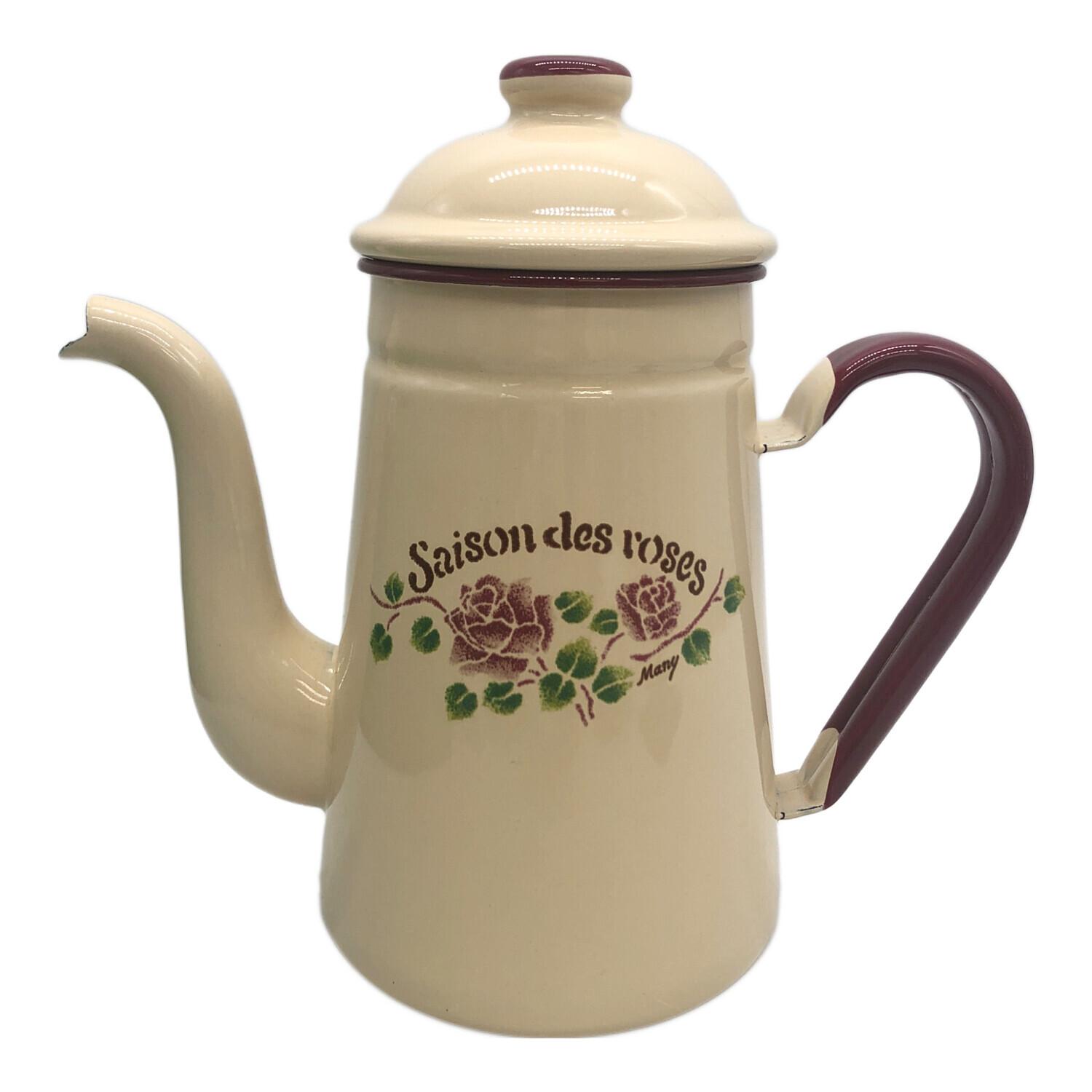 マニーローズ コーヒーポット ベージュ ホーロー｜トレファクONLINE