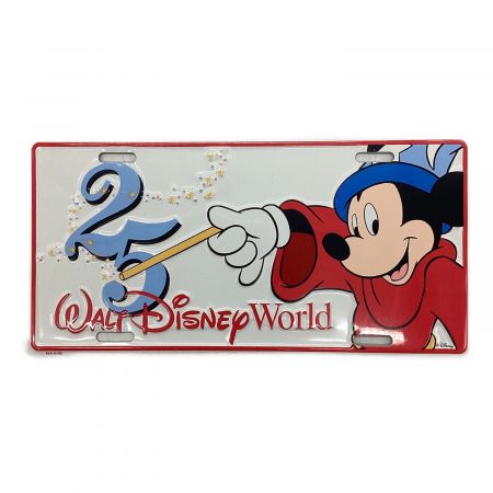 ディズニーグッズ ディズニー ワールド ナンバープレート 25周年
