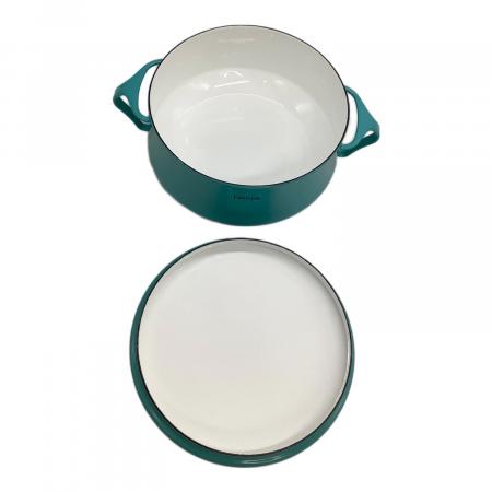 DANSK (ダンスク) 両手鍋 ターコイズ コベンスタイル 18cm 2.2L IH対応