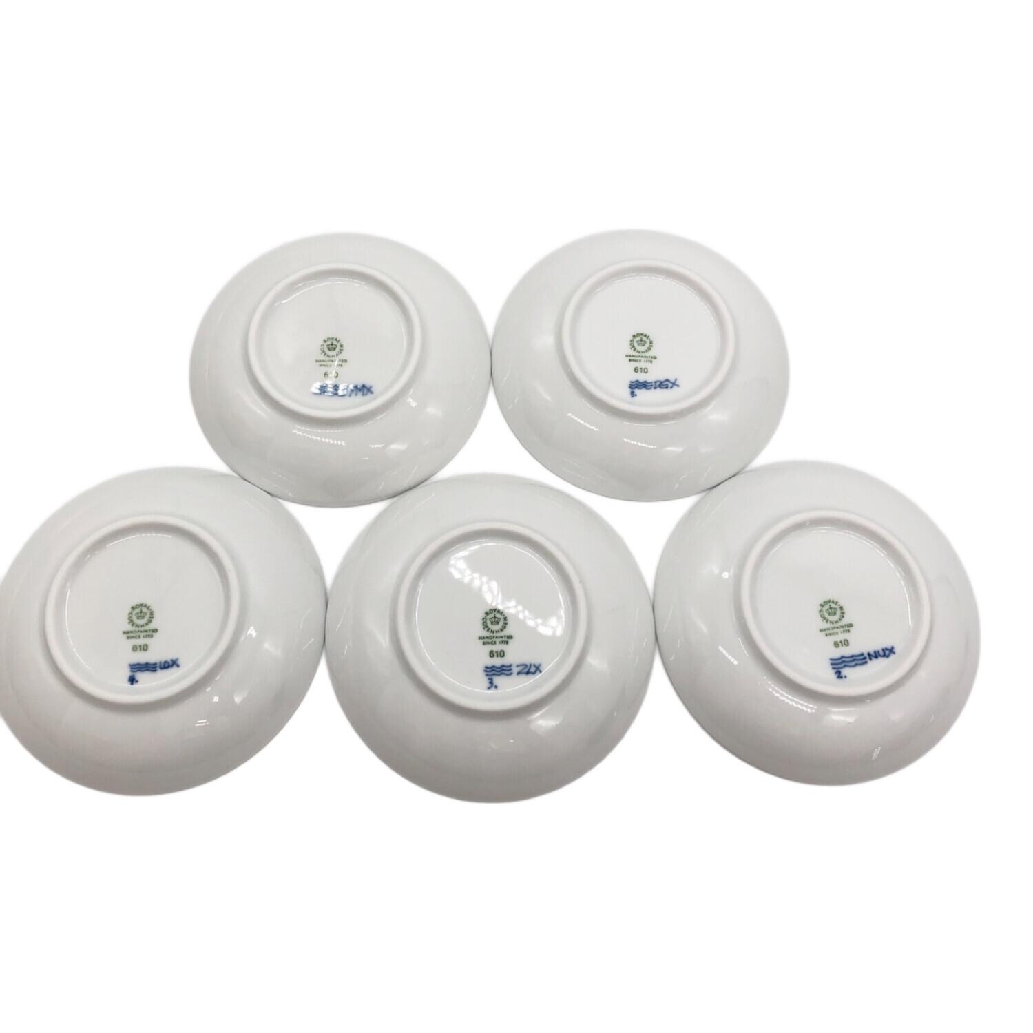 ROYAL COPENHAGEN (ロイヤル・コペンハーゲン) 小皿揃え 610 ブルー