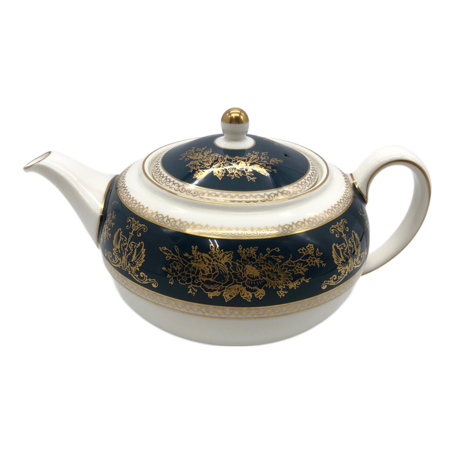 Wedgwood (ウェッジウッド) ティーポット コロンビア・ブルー&ゴールド