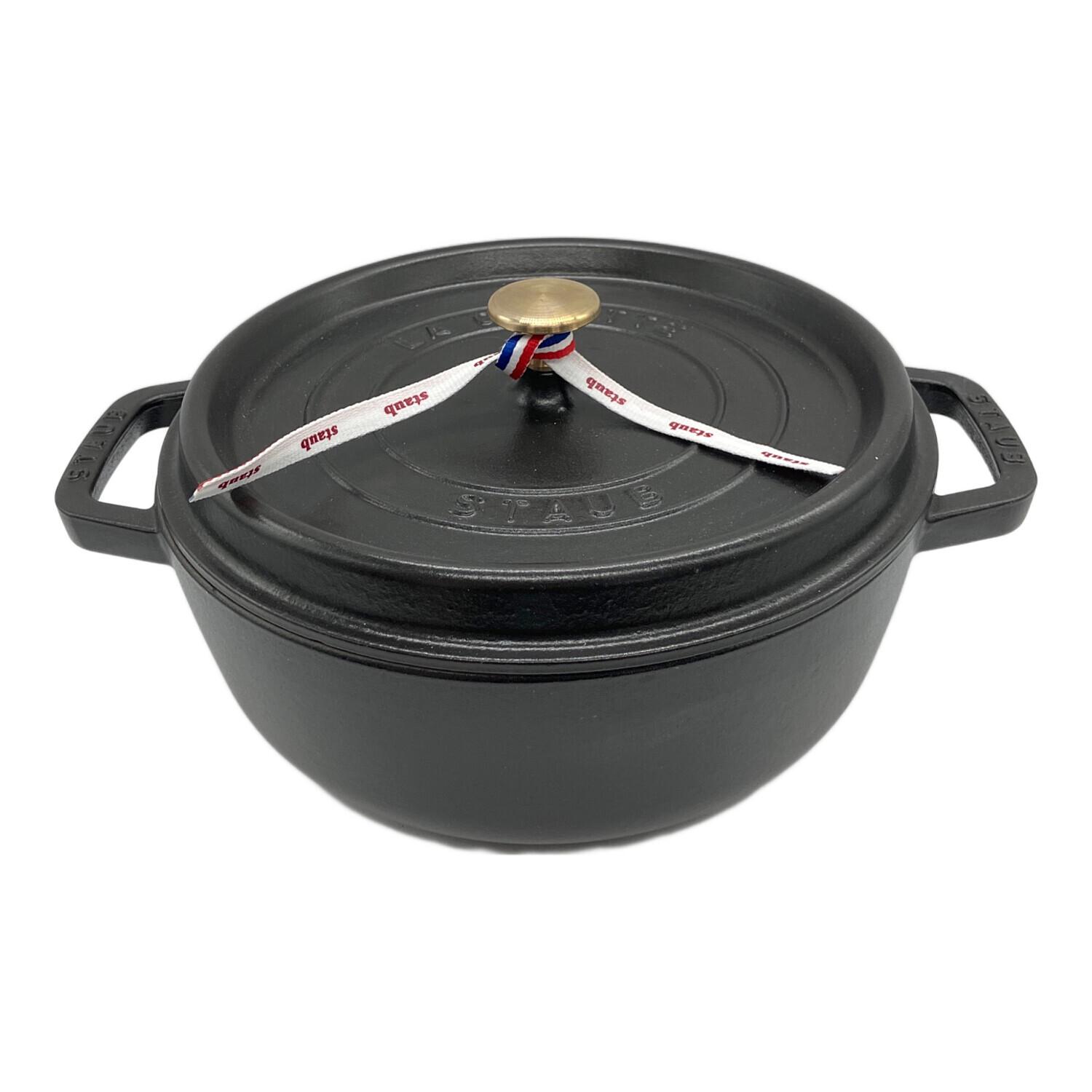 Staub (ストウブ) ピコ・ココット ラウンド シャロー 26cm ブラック