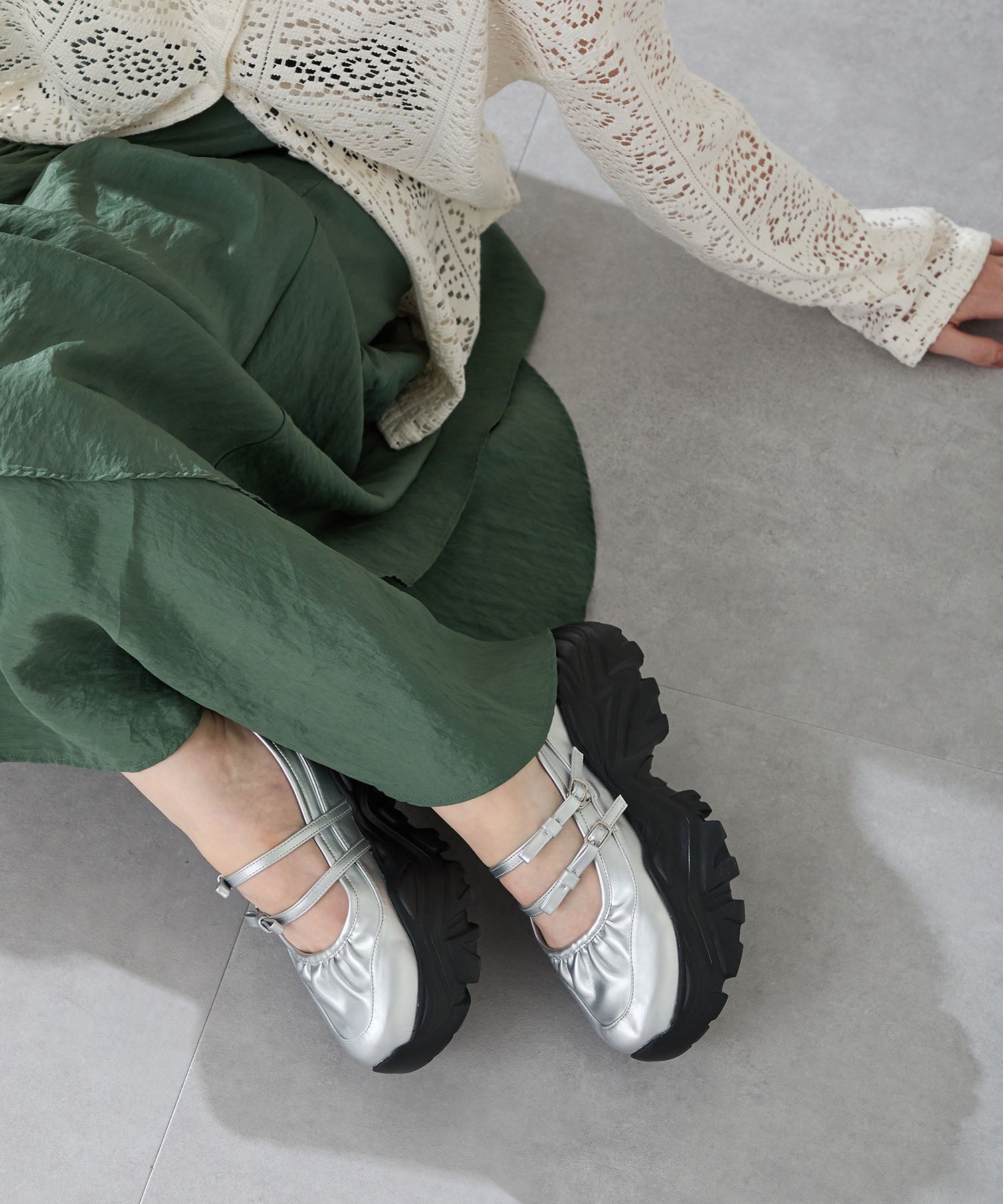 ダブルリボンスニーカーソールシューズ/51307 – ORIENTALTRAFFIC