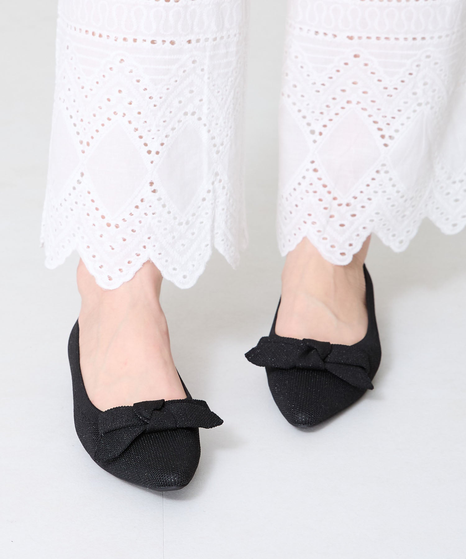 ラメニットリボンパンプス/52106 – ORIENTALTRAFFIC