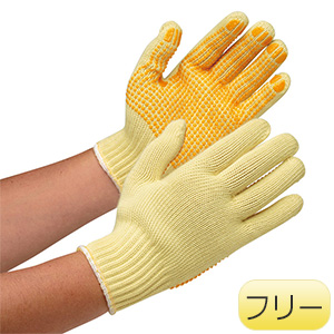 耐切創性手袋 ケブラー（R） MK－100V（すべり止付） フリー