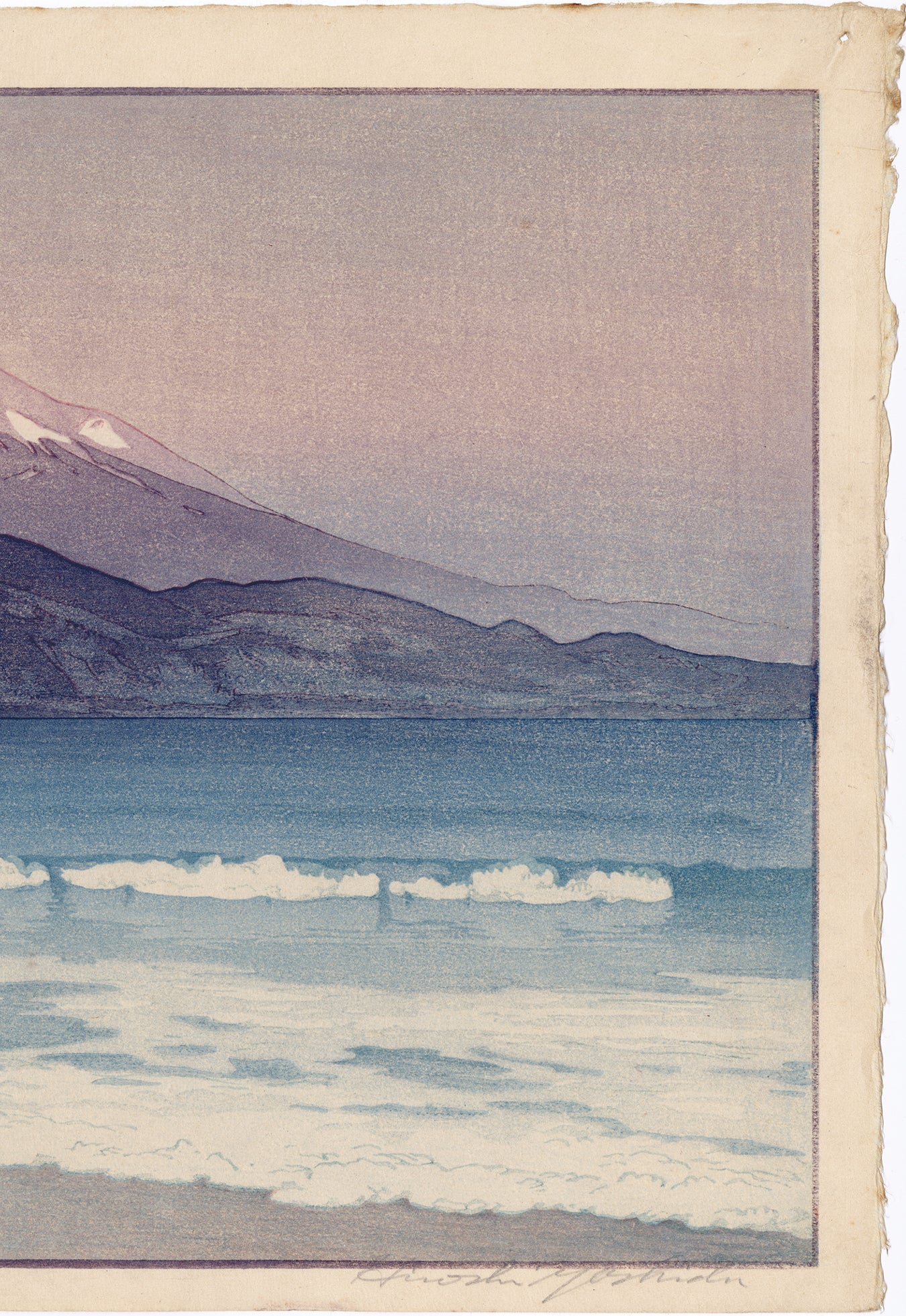 Hiroshi Yoshida 吉田博: Fujiyama from Miho 三保 (Sold) – Egenolf