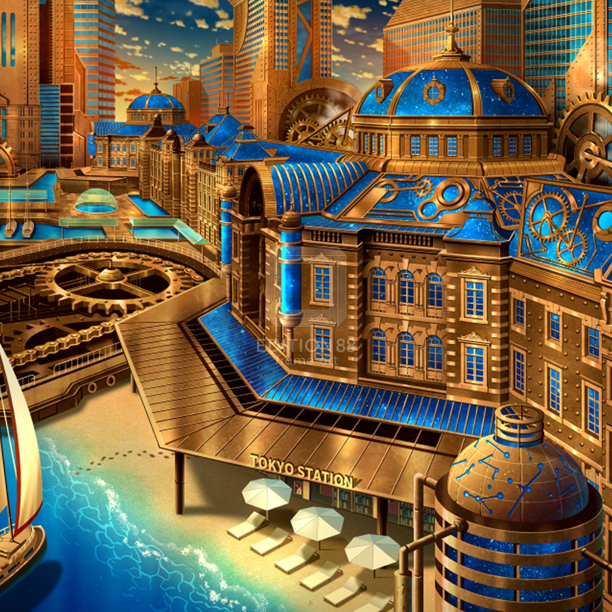 88グラフ 國鉄銀河線東京駅幻想/ 東京幻想（直筆サイン入り / 限定21枚）