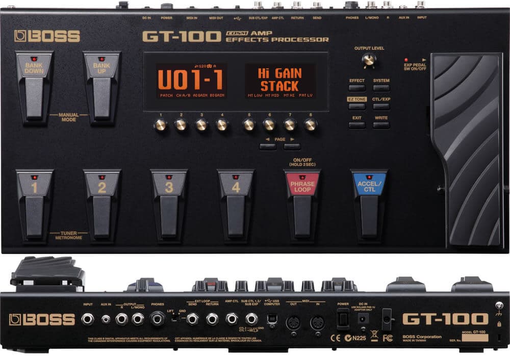 BOSS GT-100 - 2018年3月までBOSS GTシリーズの最高峰に君臨したマルチ