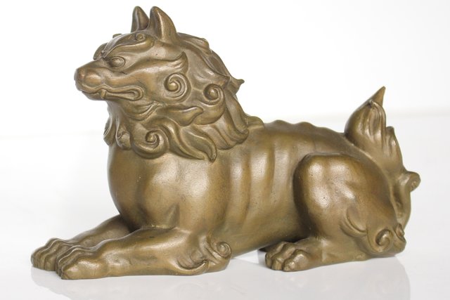 津田信夫/大寿 ブロンズ獅子 M021｜骨董店 のびる 古美術 骨董 和風