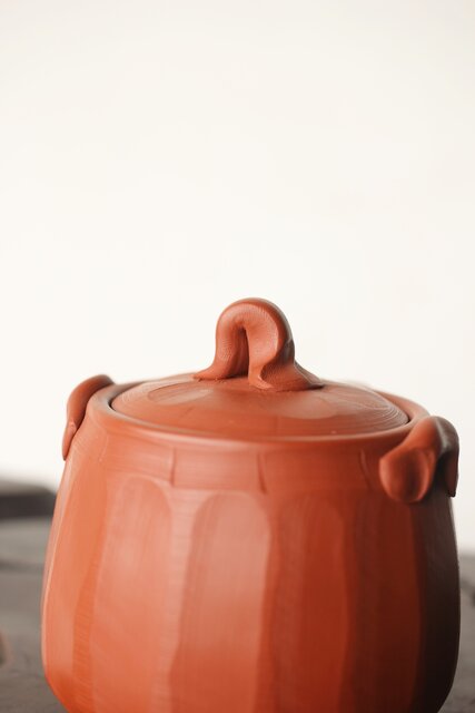 杉江木仙 常滑 朱泥茶注/急須 P341｜骨董店 のびる 古美術 骨董 和風