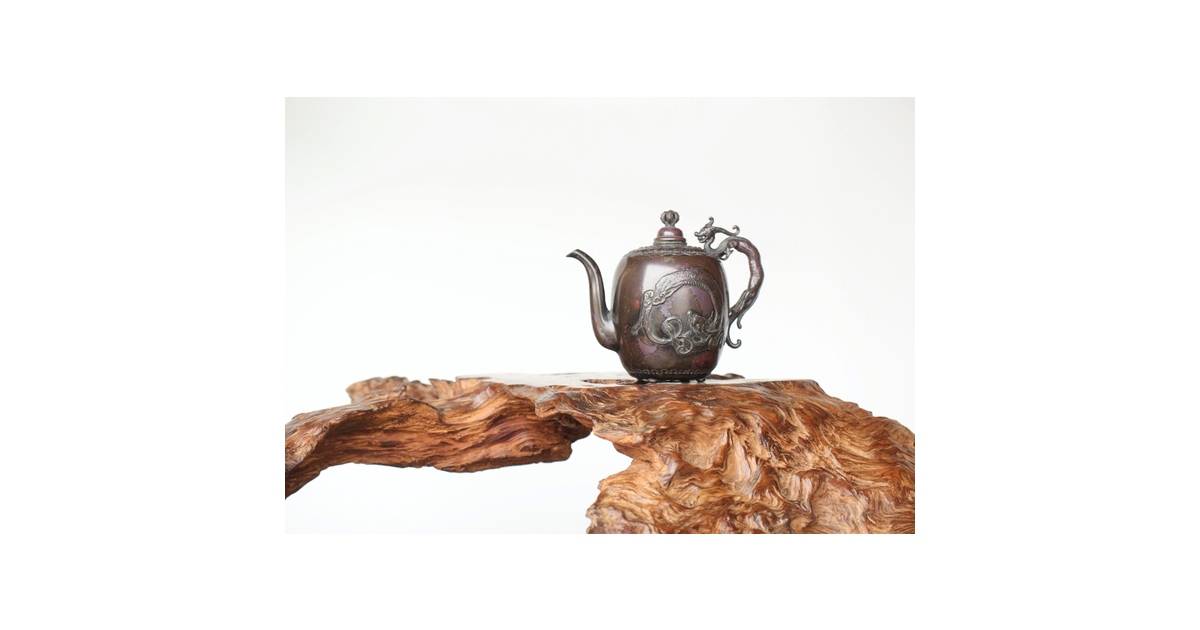 三浦研斎 斑柴銅 佐渡銅器 水注/水滴 M359｜骨董店 のびる 古美術 骨董