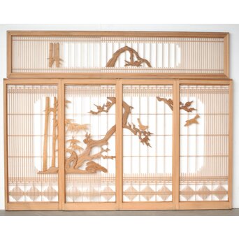 欄間・書院 | 骨董店 のびる 古美術 骨董 和風建具 蔵戸 買取のご相談