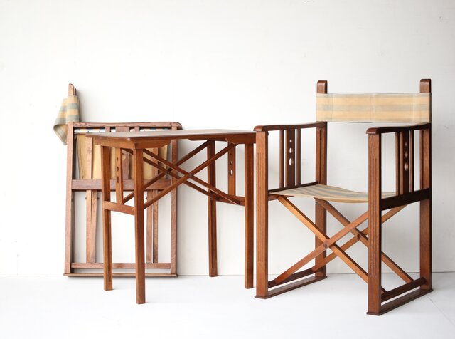 ヤマハ YAMAHA 折畳式 文化椅子/机セット T477｜骨董店 のびる 古美術