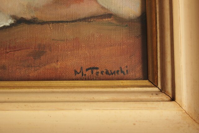 寺内萬治郎「裸婦」油彩額装 Z843｜骨董店 のびる 古美術 骨董 和風